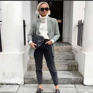 Mango NWT Mom High Waist Jeans grey